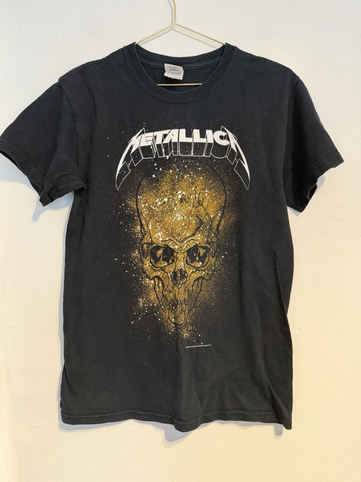 Vintage Y2K Metallica Shirt Size Small Metal Rock Band Retro Black Gig Festival