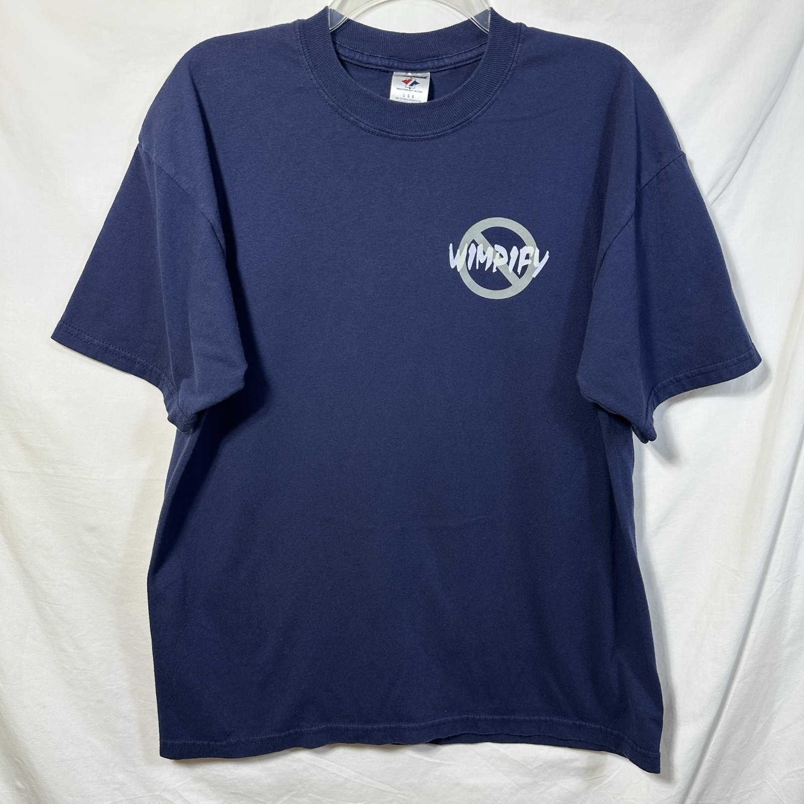 Vintage Y2K Double Sided Wimpify Obstacles Large T-Shirt Punk Streetwear Funky L