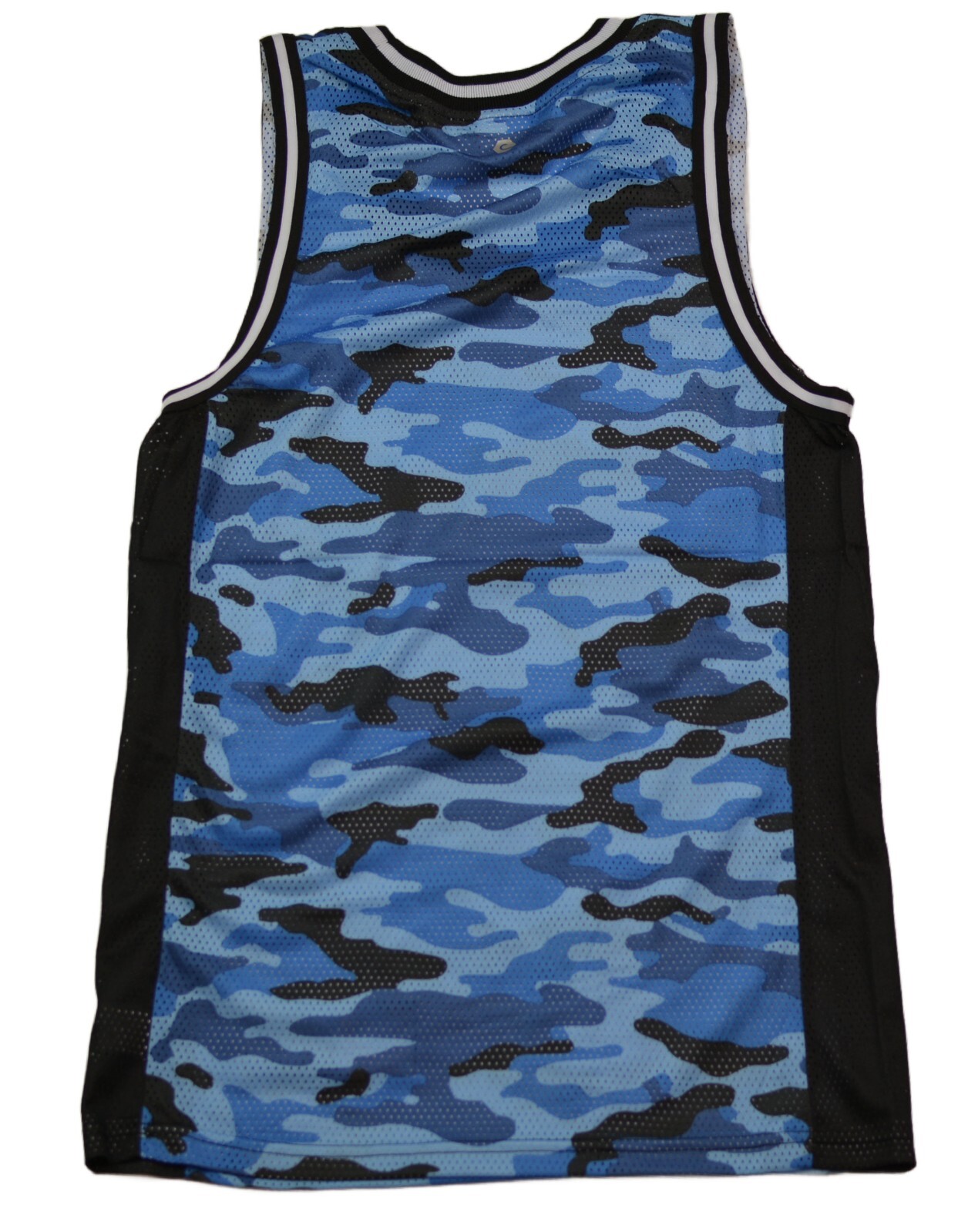 Elbow Grease Ocean Blue Camouflage Jersey Knit Fabric Tank Top For Men gallery
