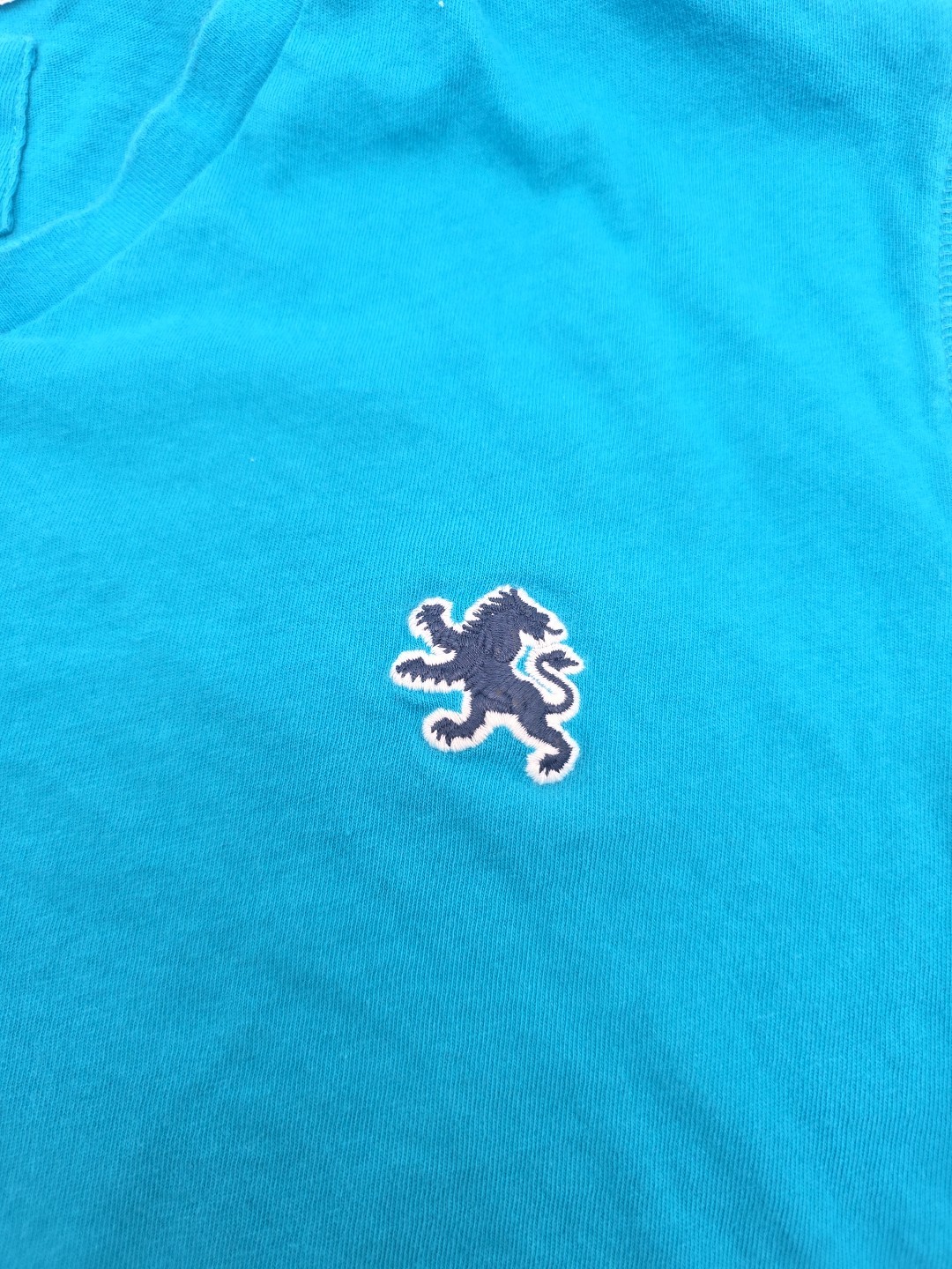 Express Jersey T-Shirt Men Medium V-Neck Blue Solid.#43665 gallery