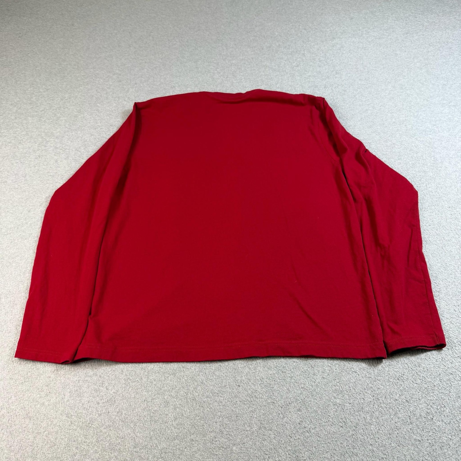 Apple Shirt Mens Large Red Long Sleeve Apple Logo Tee Tagless Crewneck Top Comfy gallery