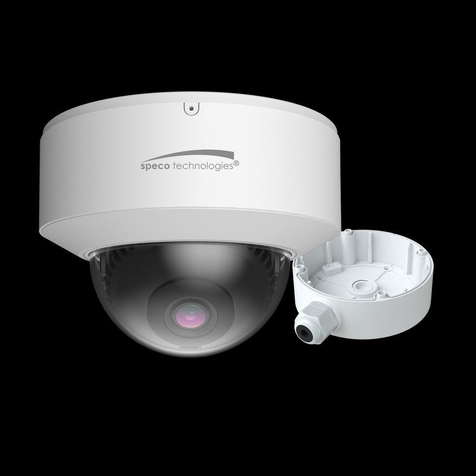 Speco O4D6N 4MP H.265 AI IP Dome Camera with IR 2.8mm Fixed lens White New Open
