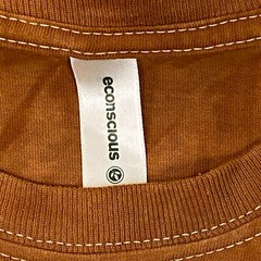 econscious MIRROR WORLDS Graphic T Shirt Men Medium Rust Organic Cotton Tie-Dye