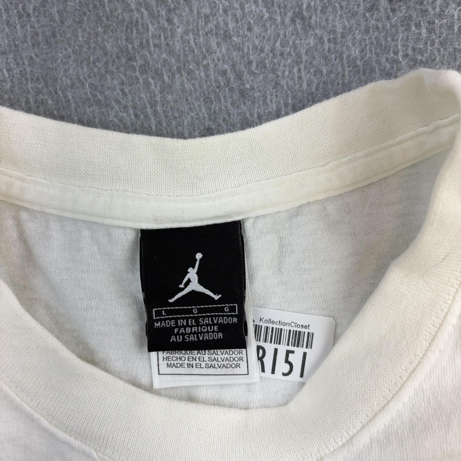 Jordan Shirt Mens Large White Sleeveless Sneaker Graphic Muscle Tee Adult gallery