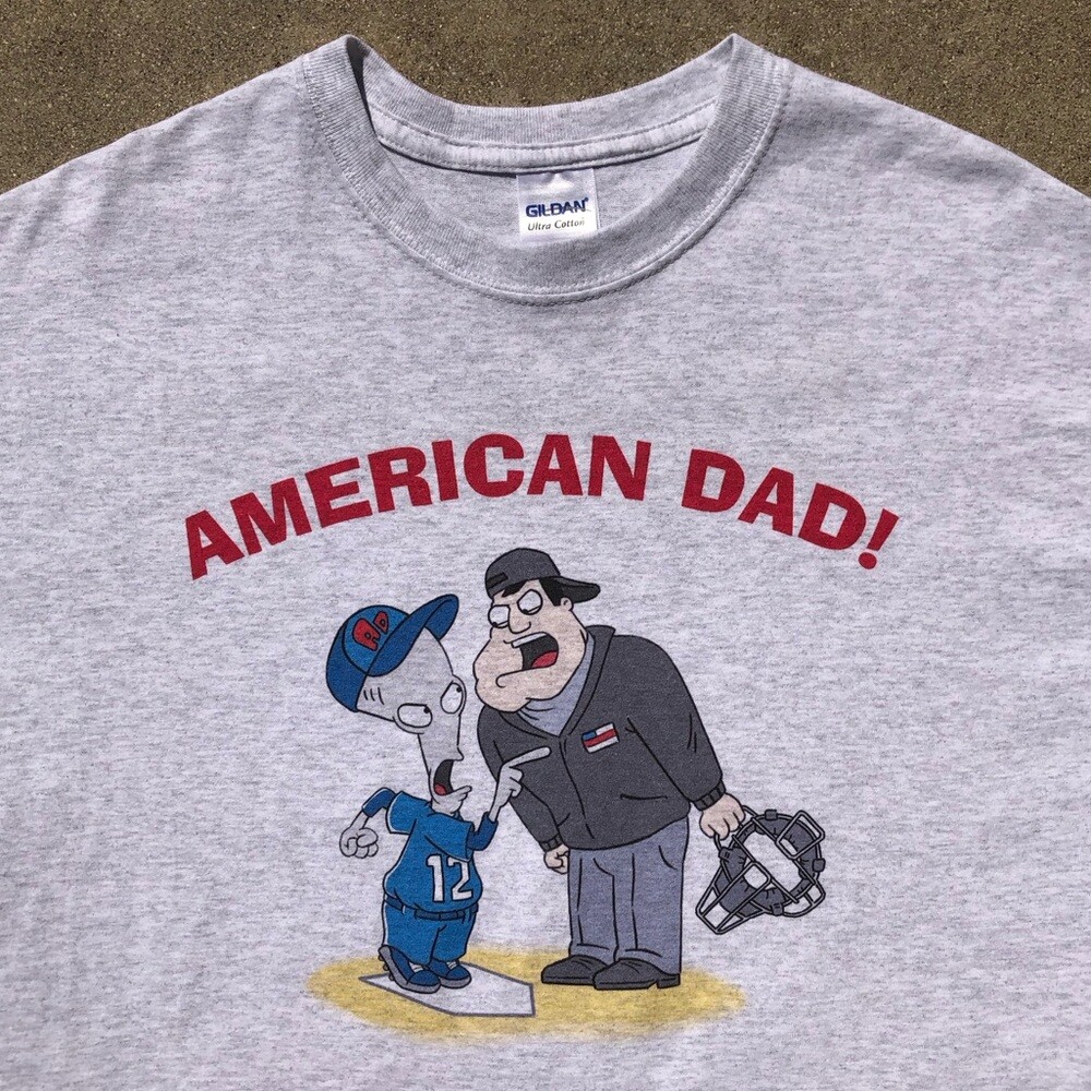 RARE American Dad Cast/Crew Deadstock Y2K Exclusive Company Softball Game Tees gallery