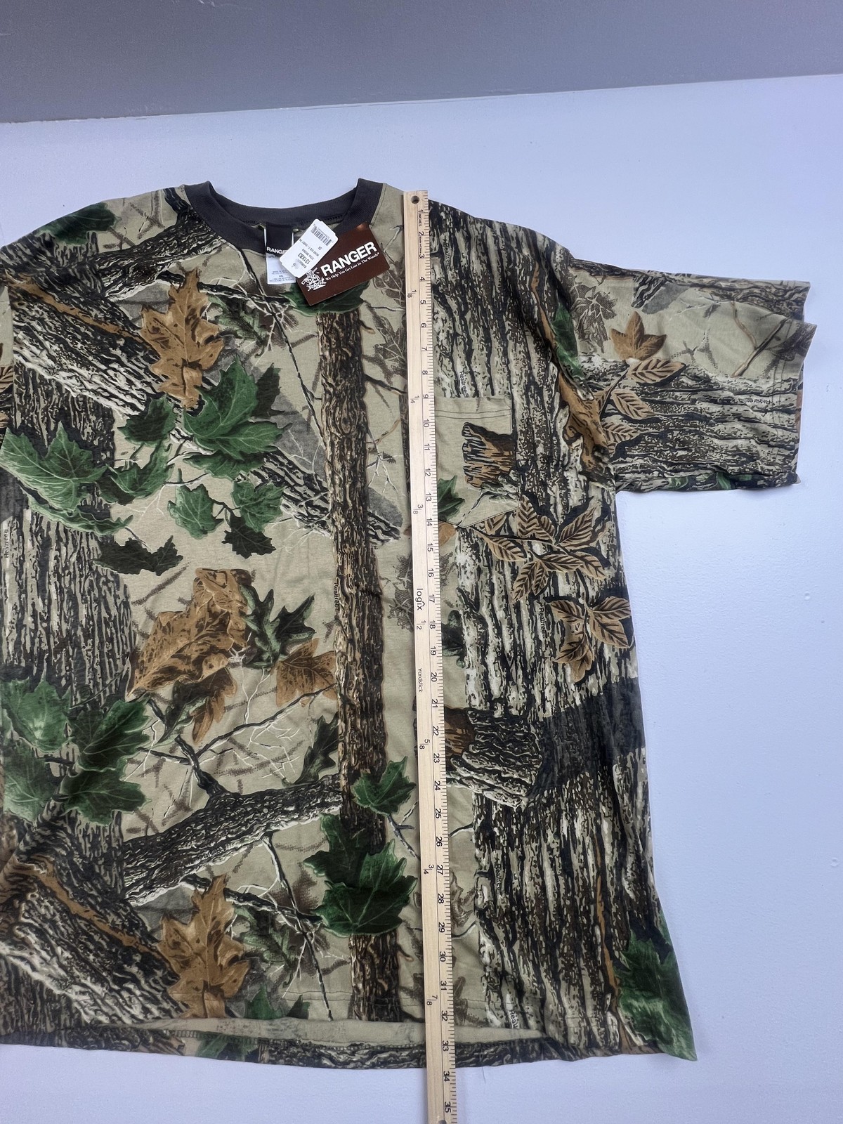 Ranger Shirt Mens 3XL Brown Xtra Camo Hunting Outdoor Pocket Tee Crewneck Top gallery