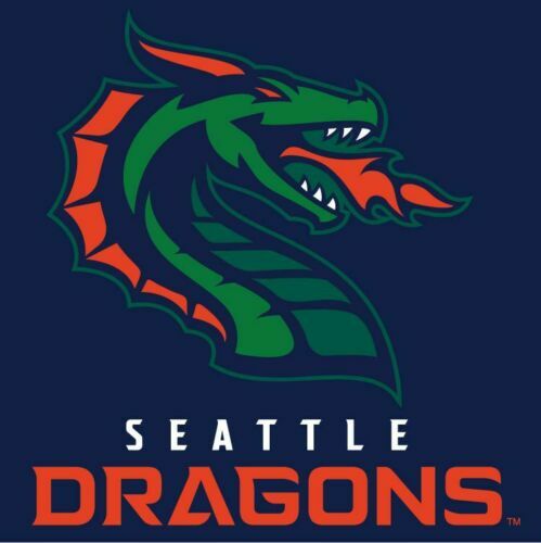 XFL Football Seattle Dragons Embroidered T-Shirt S-6XL, LT-4XLT NFL New gallery