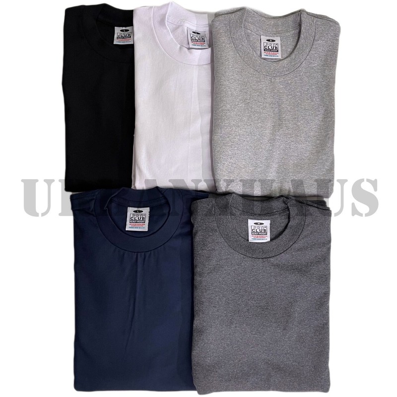 PRO CLUB LONG SLEEVE HEAVY-WEIGHT T SHIRT  (S-5XL) *3 PACK