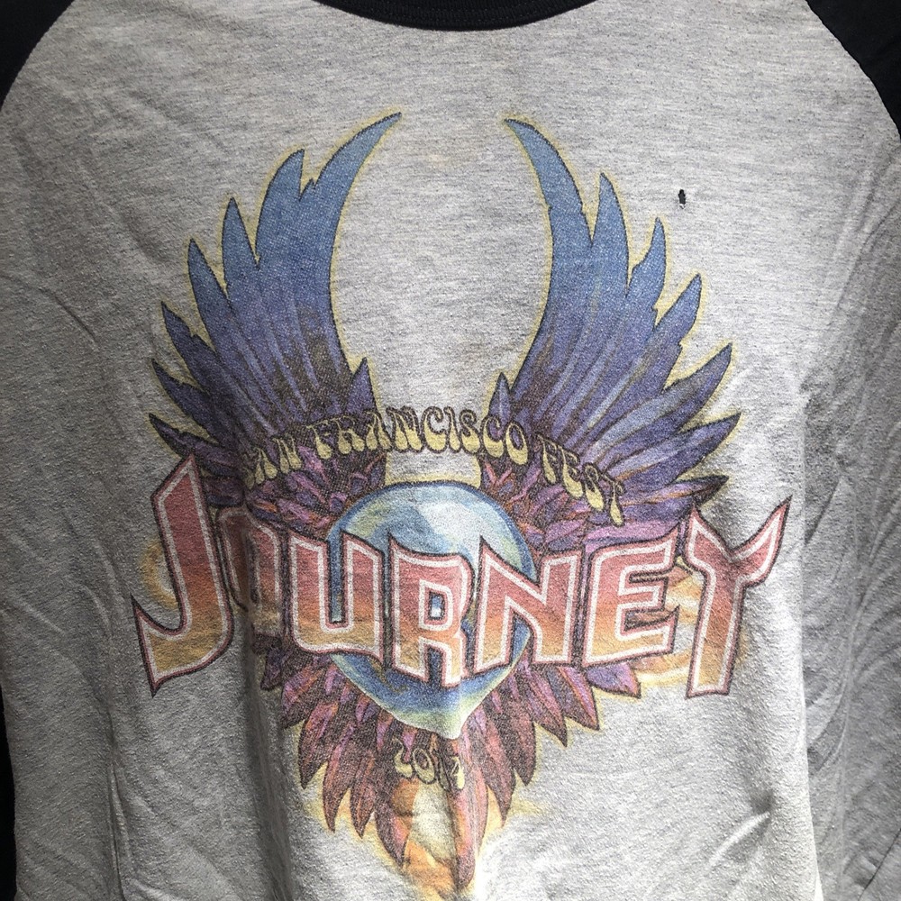 Journey San Francisco Fest Baseball Style Shirt Some Damage As Shown 2014