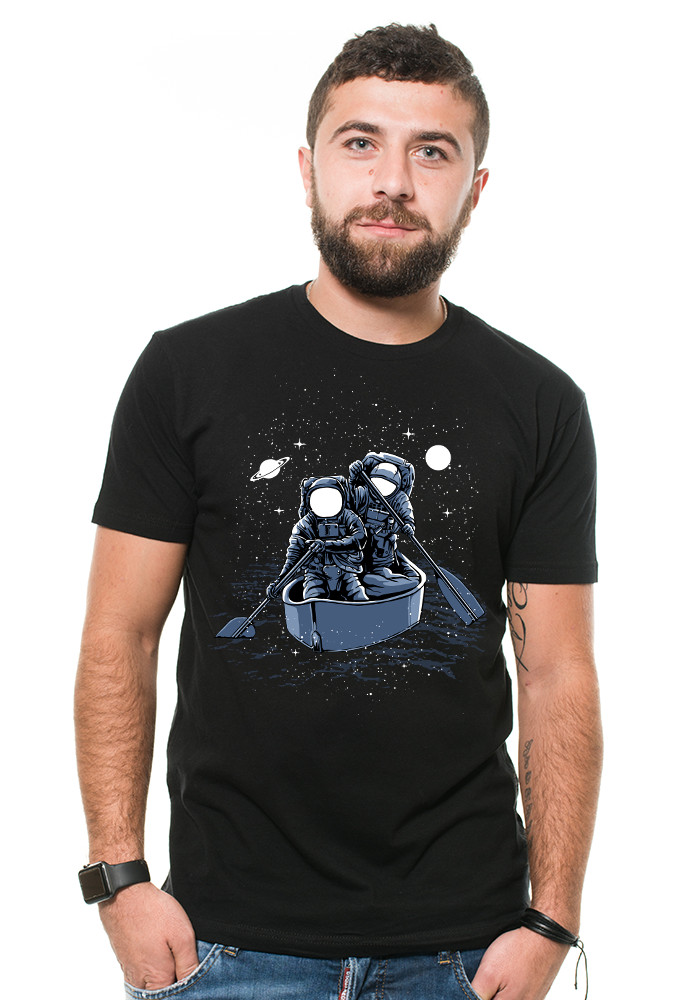 Astronaut T-shirt Space Abstract Mens T-shirt Mens Birthday Gift Graphic Shirt
