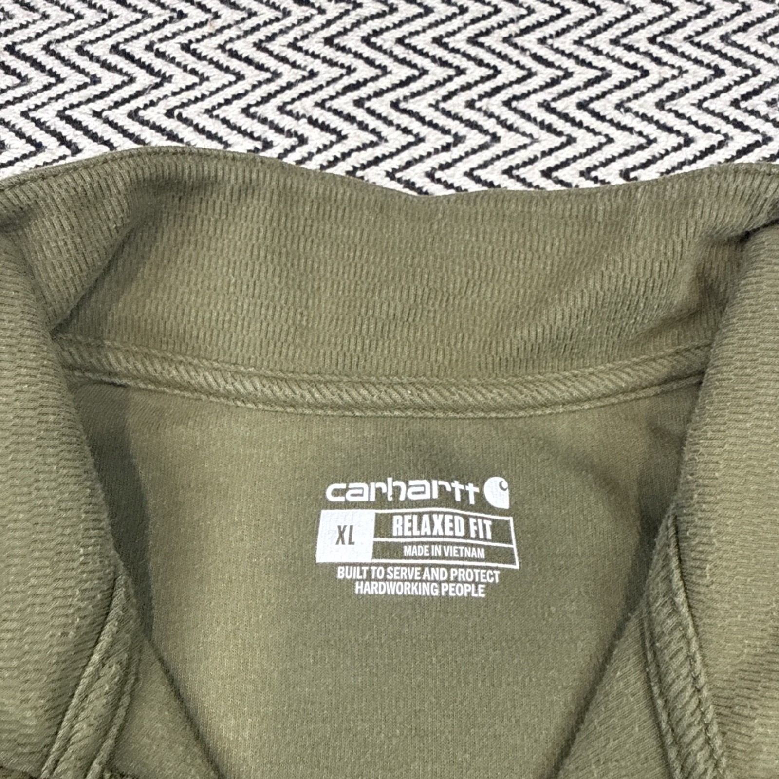 Carhartt 104428 G72 ‘Basil’ Green MENS XL Heavyweight Half-Zip LS Thermal Shirt gallery