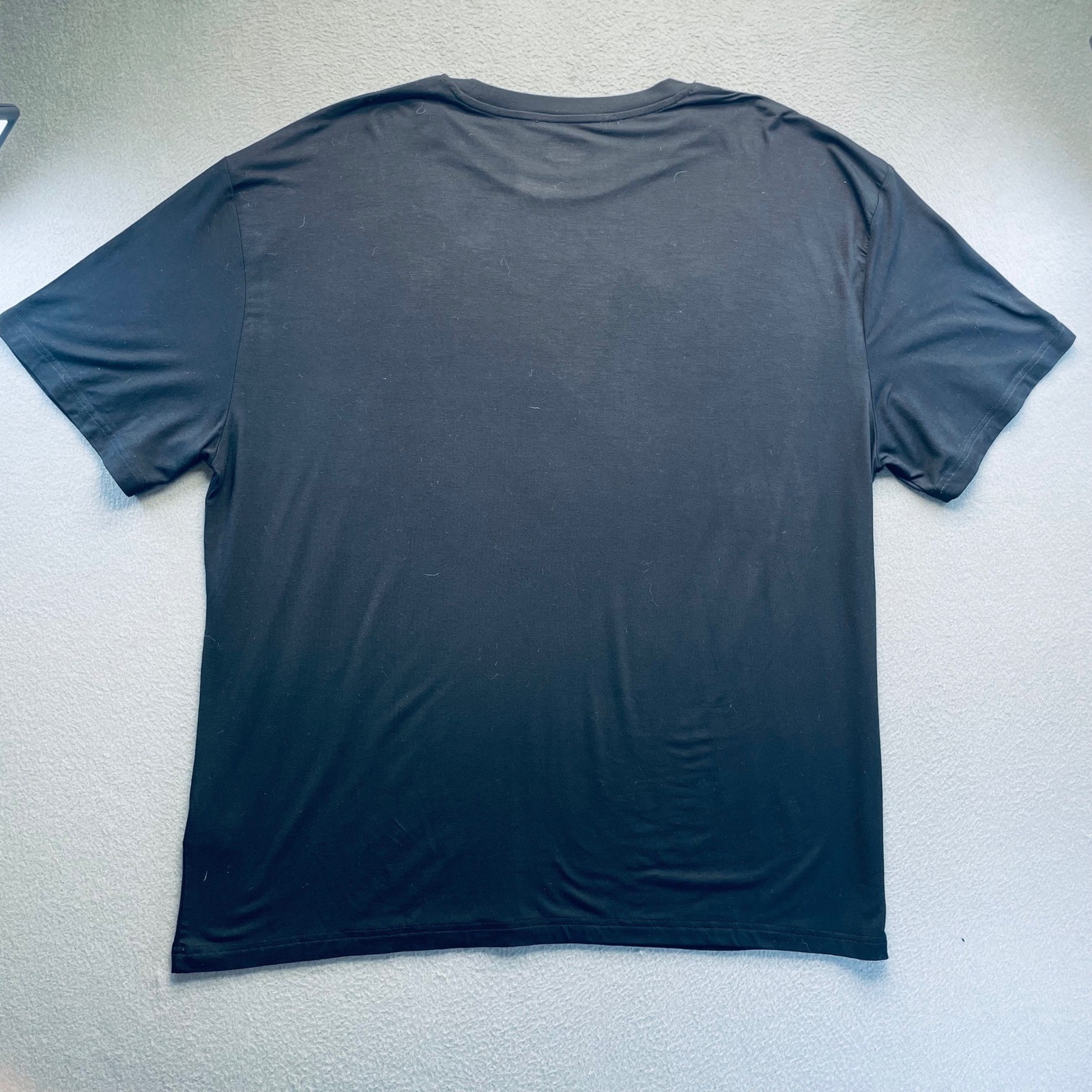 Comfrt Men Cloud Lounge Tee Rayon Spandex Onyx Black 2XL Minimalist Soft Shirt gallery