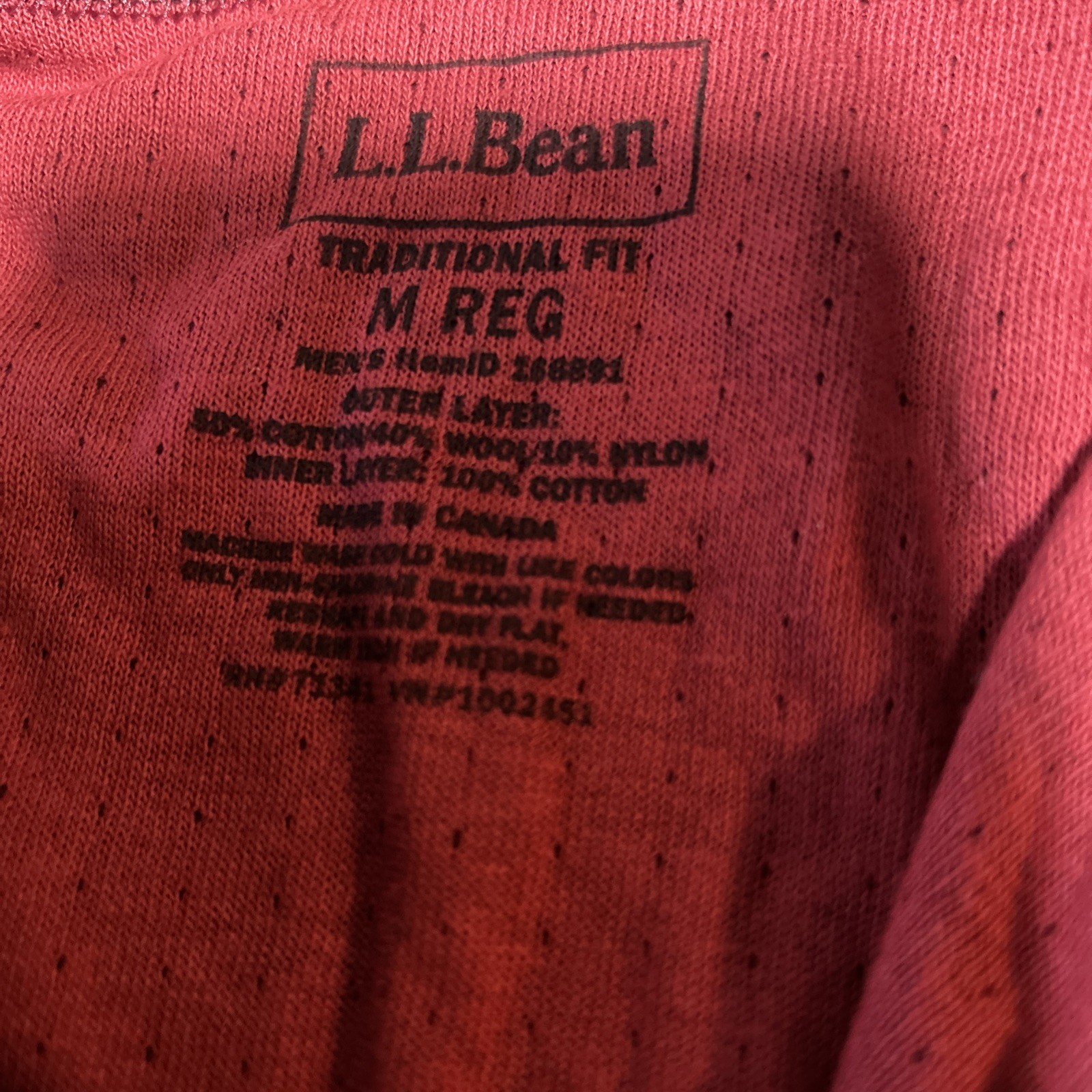 L.L. Bean Shirt Mens Medium Green River Driver Long Sleeve Thermal Henley NWT gallery