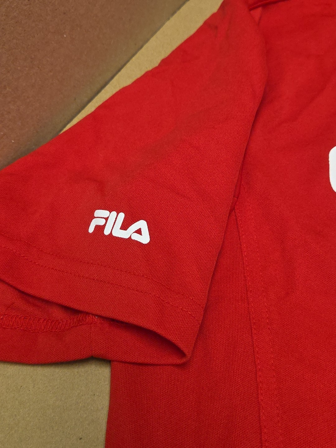 Vintage Red FILA Soccer Jersey Go Corea ( Korea ) Size Small (95) Cool Max gallery