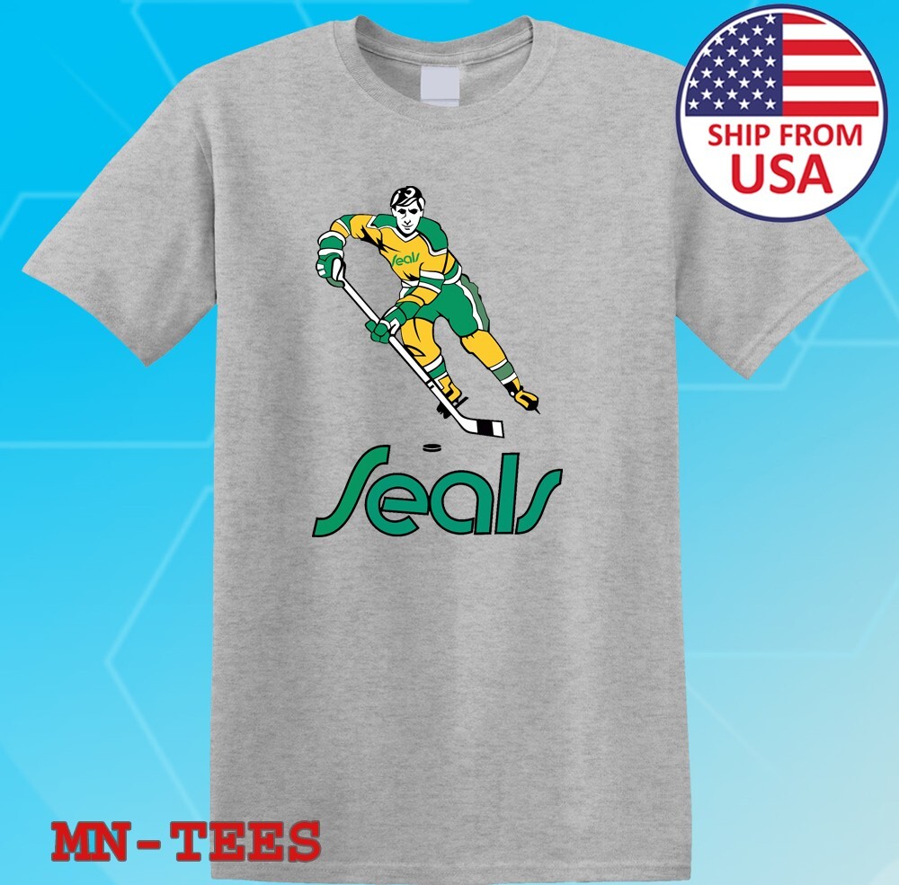 California Golden Seals Hockey Grey Size S-5XL gallery