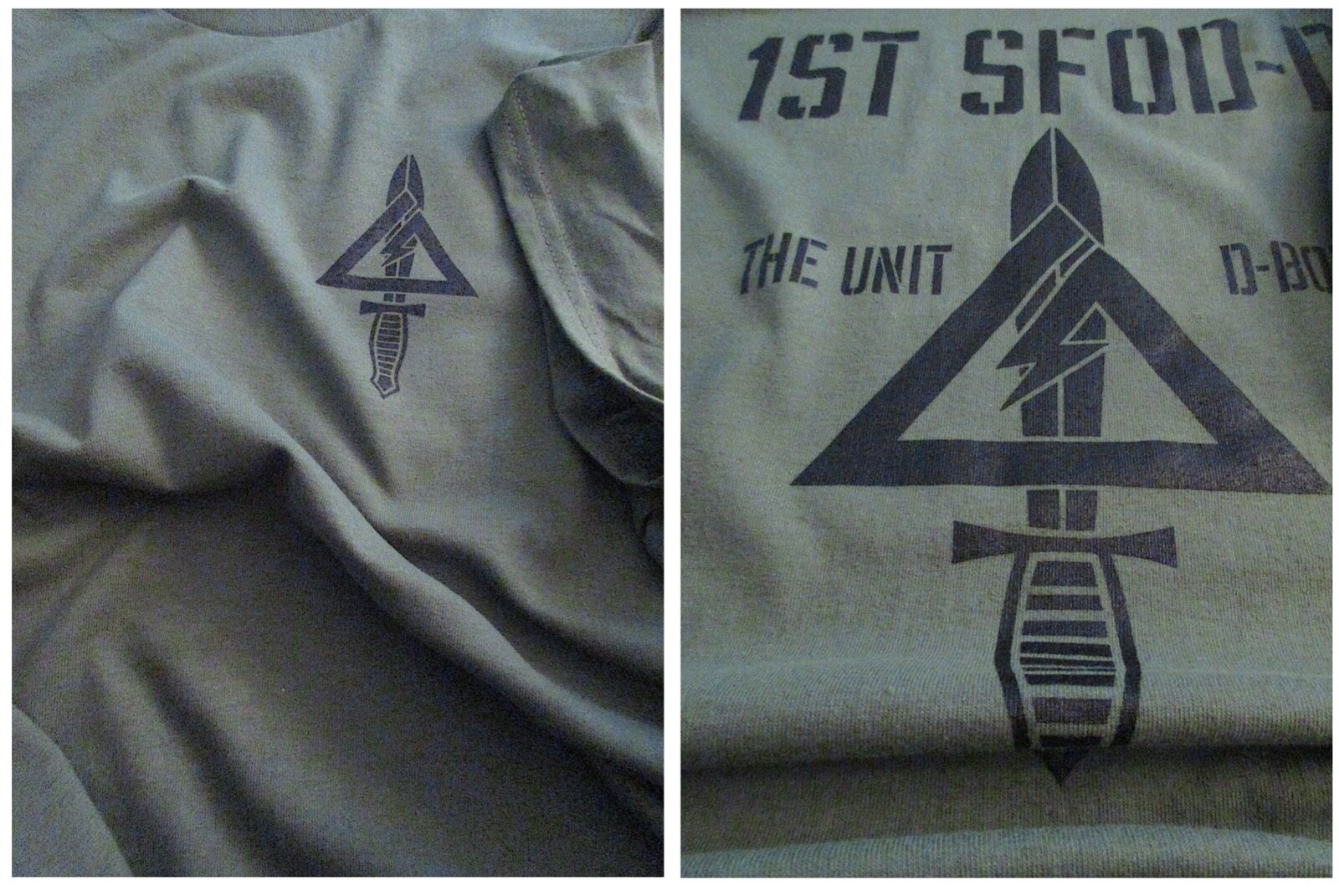 Delta Force Airborne (1st SFOD-D) Fort Bragg The Unit Silk-Screened T-Shirt 2X