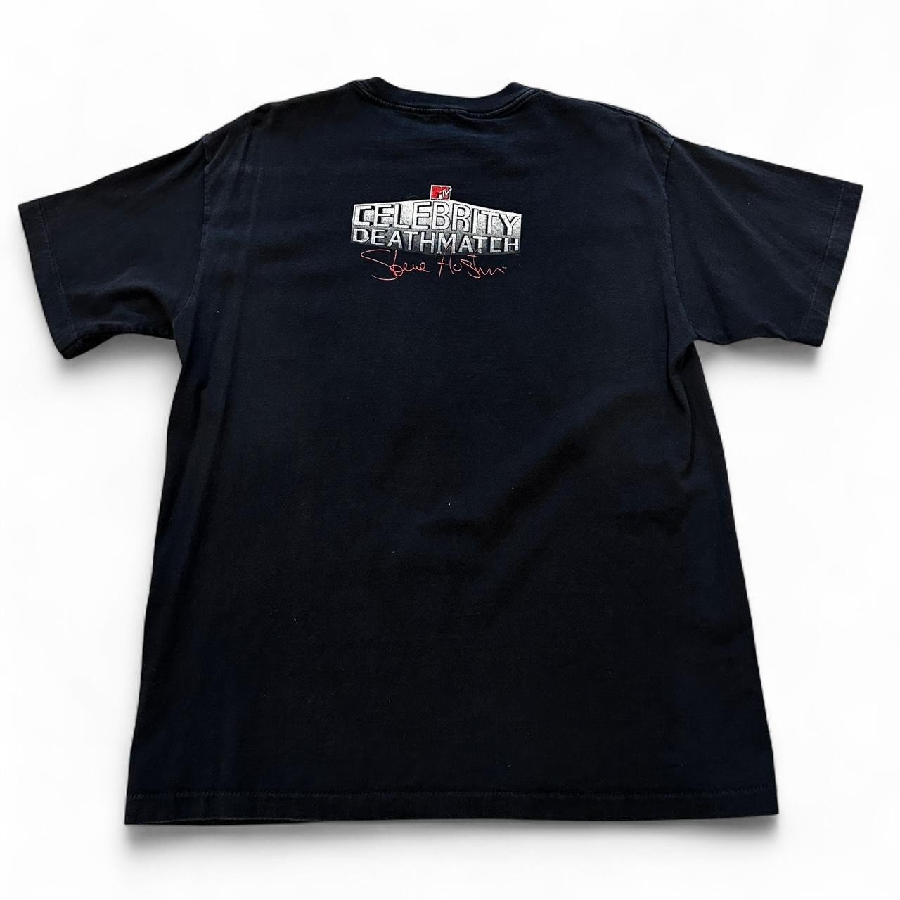 Vtg Stone Cold Celebrity Death Match T Shirt L Black 90s WWF Wrestling Tee WWE gallery