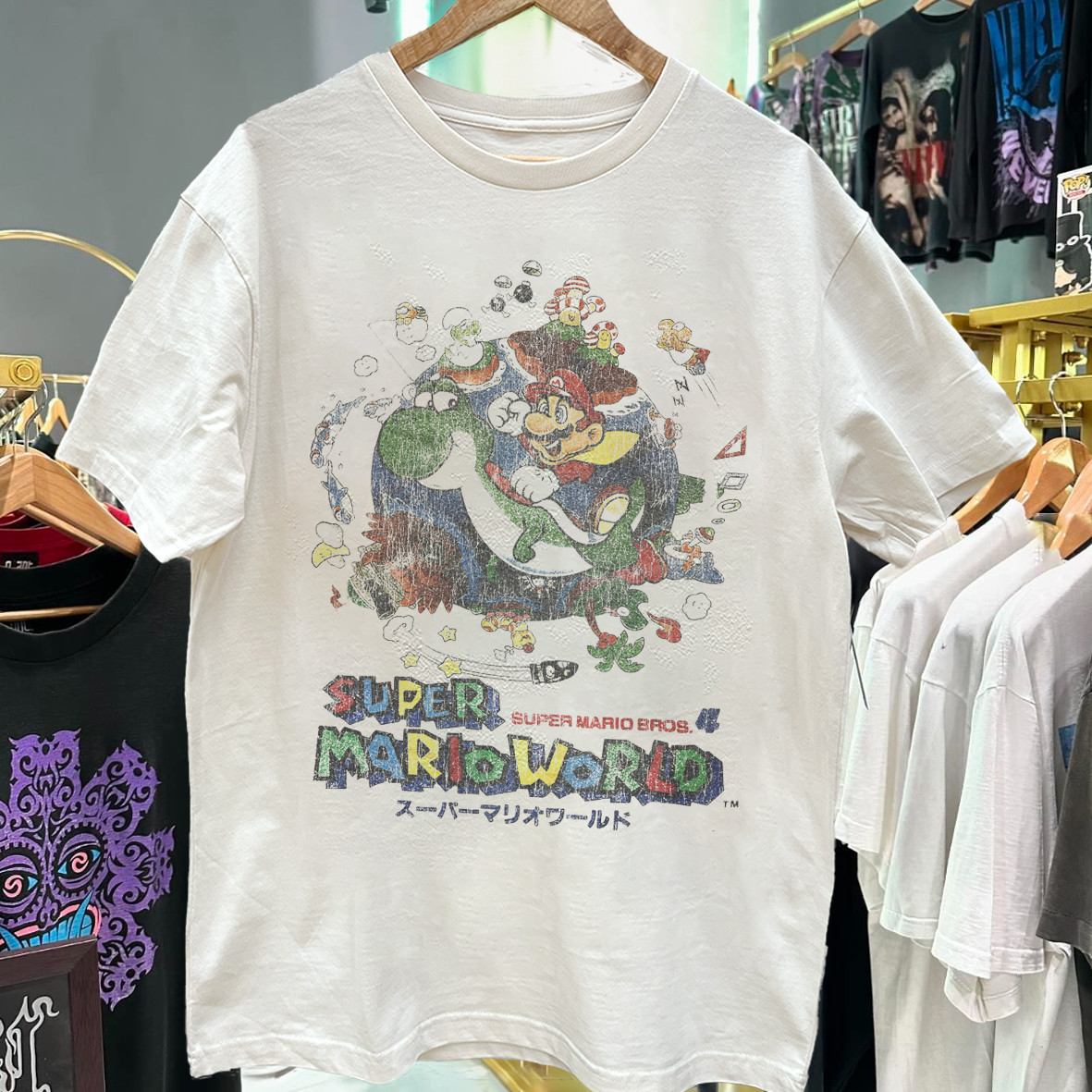 Super Mario World '98 Japan Classic T-Shirt White XL gallery