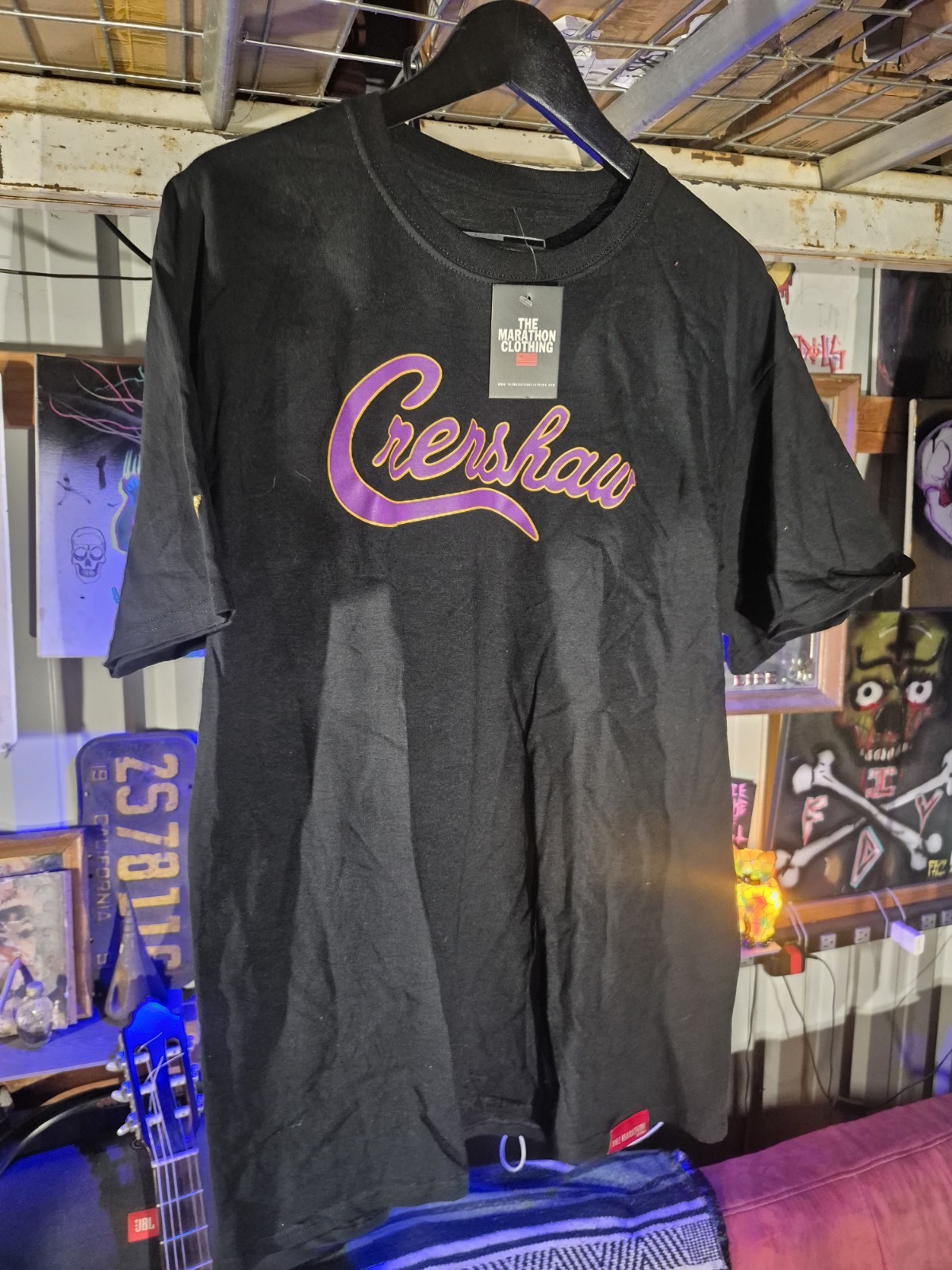 Crenshaw Compton Los Angeles Hip Hop Graphic T-Shirt Size Large (jsc15)
