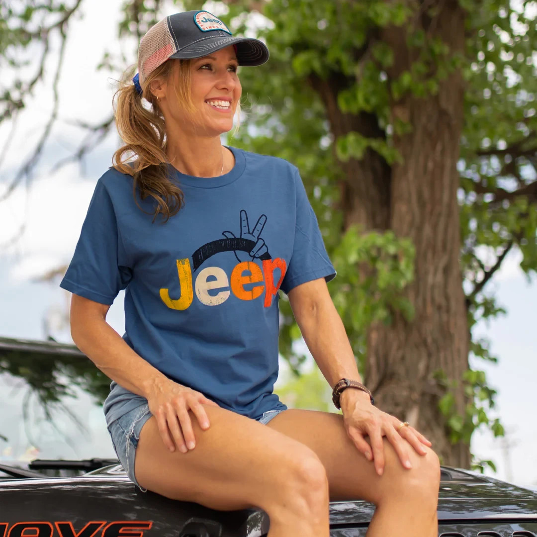 Jeep Wave T-Shirt - brand new blue peace wave shirt Sizes S-XL gallery