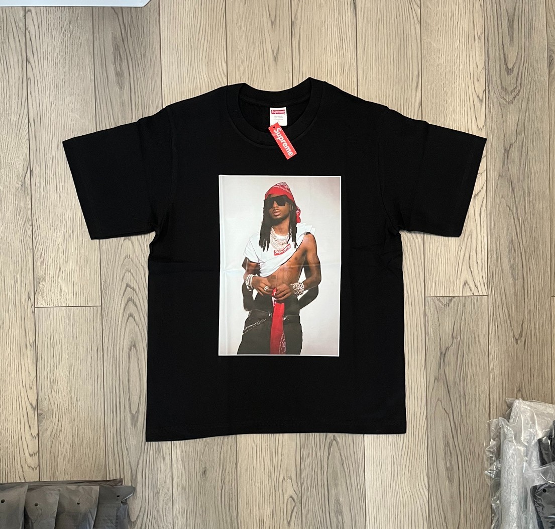 Size Medium - Supreme Short Sleeve Playboi Carti Black T-Shirt (FREE SHIPPING) gallery