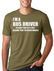 Driver T-shirt Bus Driver Tee Shirt Driving Bus Driver Tee Shirt Funny T-shirt