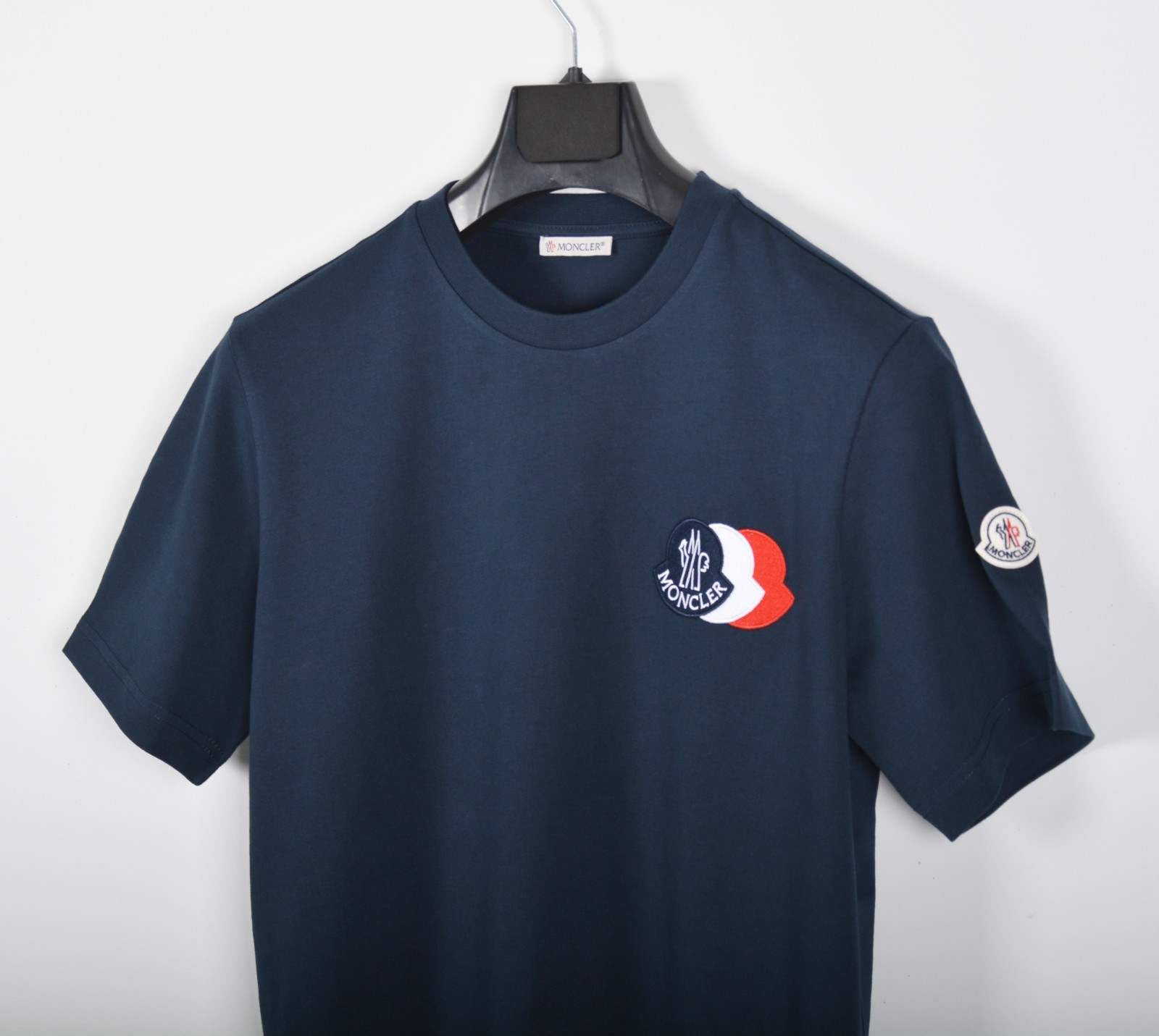 Men’s Moncler Navy Cotton T-Shirt Medium Short Sleeve