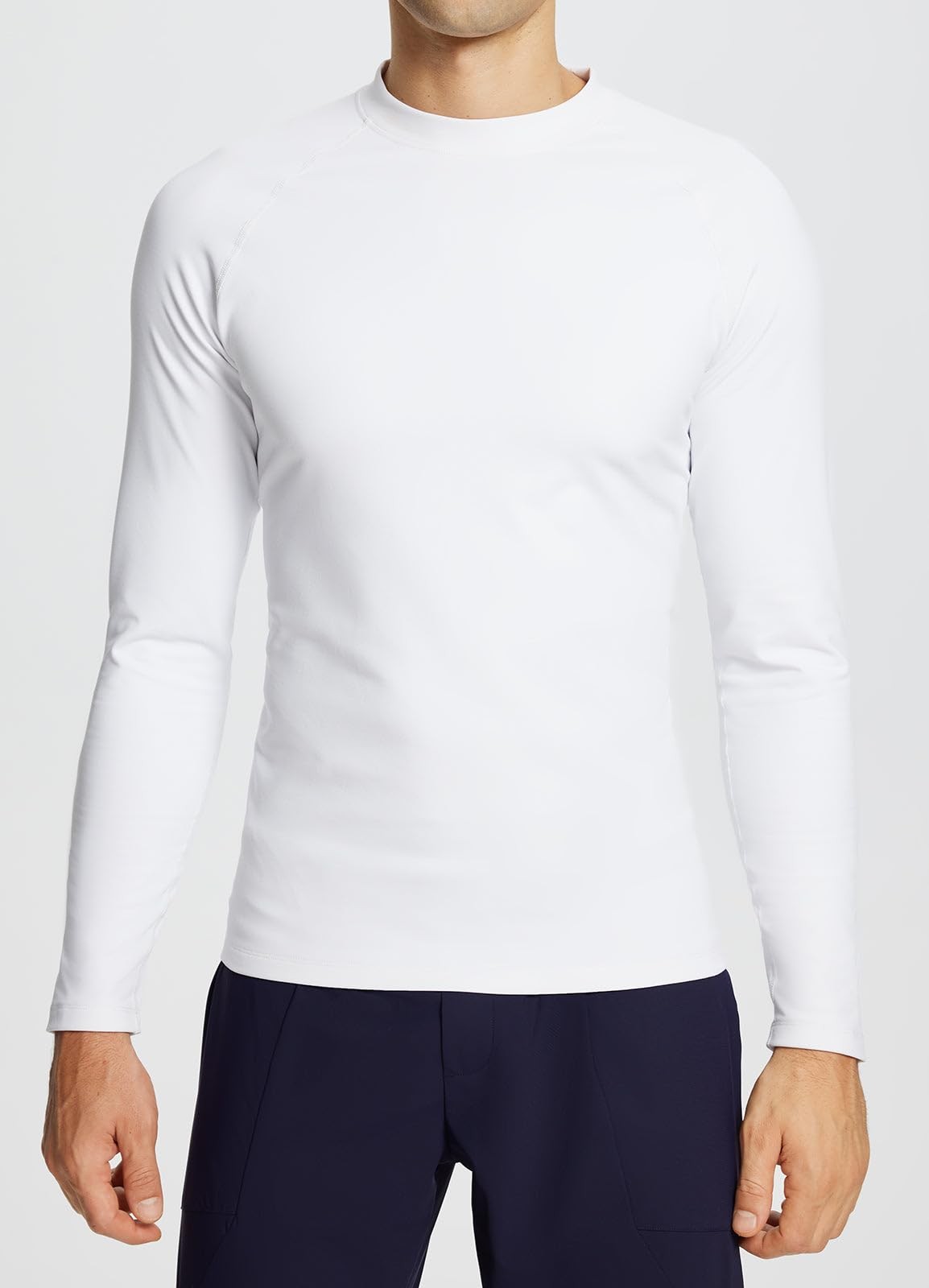 Men's Thermal Fleece Long Sleeve Shirt for Cold Weather Workout and Running L gallery