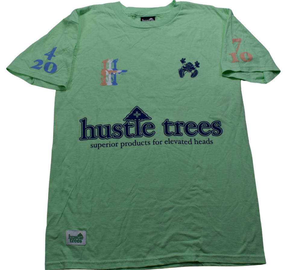 Hustle Trees LRG Mens Green 420 Bong Games Tee Shirt NWT S, M, XL, 2XL gallery