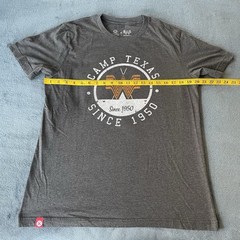 Whataburger Tumbleweed Textiles Camp Texas Short Sleeve Gray Logo T-Shirt Large