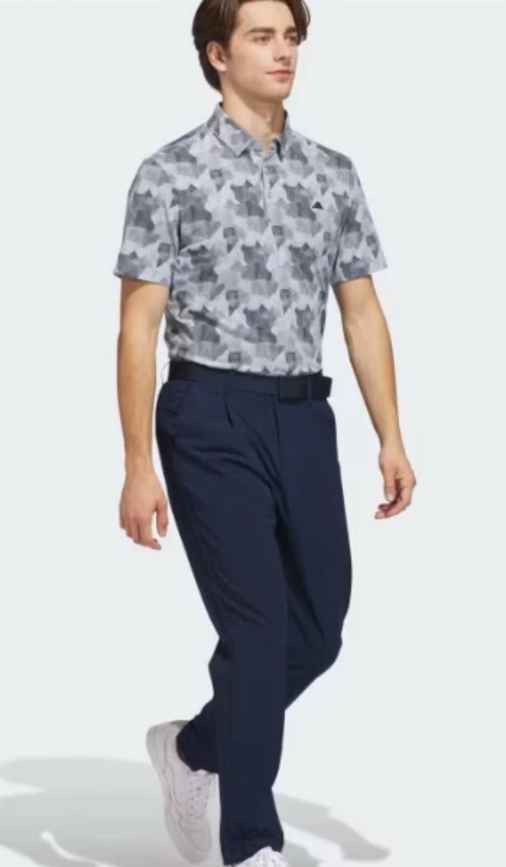 adidas Go-To Print Mens Golf Polo Shirt 2025 - Size Medium JP0471 gallery