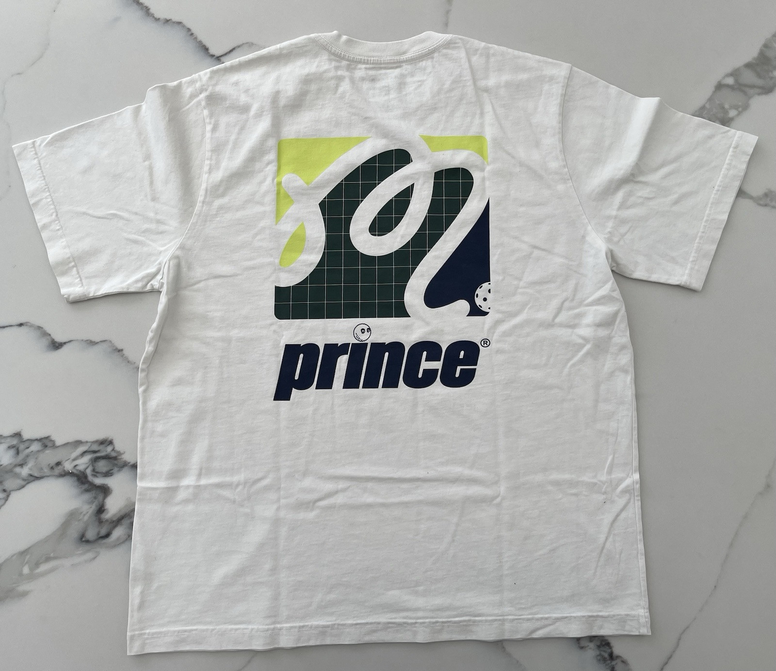 Malbon X Prince Backcourt White Shirt Sz Medium gallery