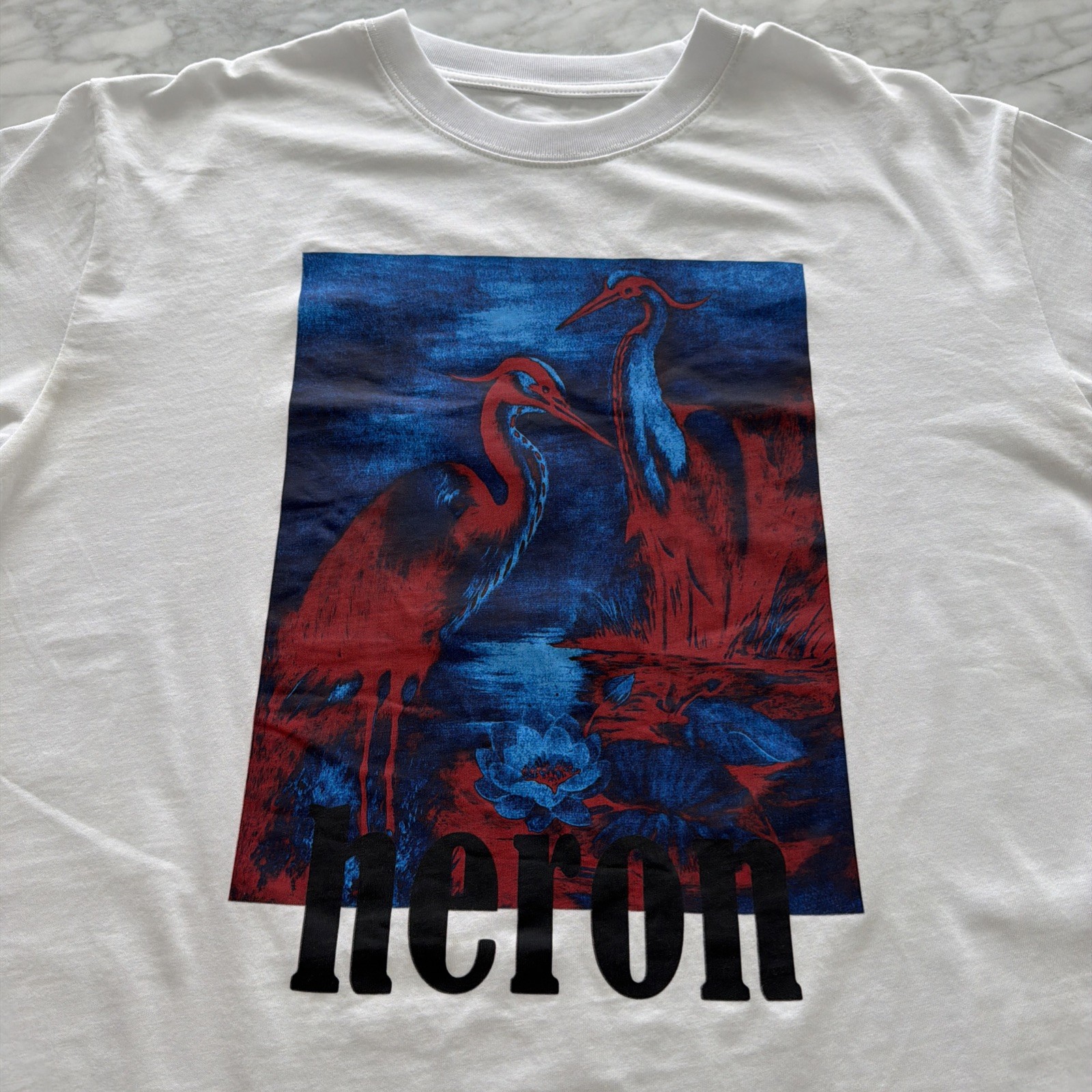 HERON PRESTON SS T-SHIRT - HERONS (RED/BLUE) size : Large gallery
