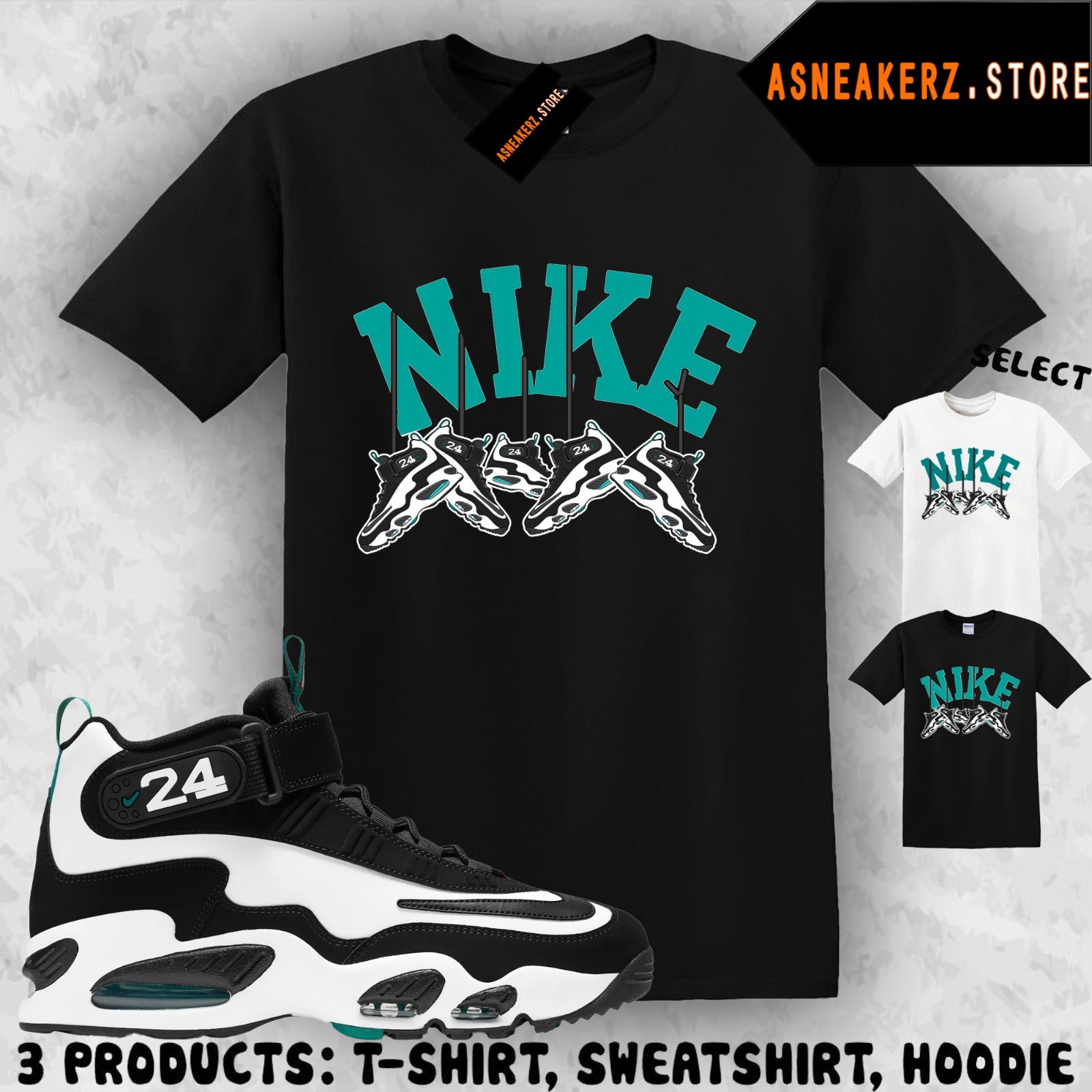 Tee Shirt Matching Air Griffey Max 1 Freshwater 2026 Match Sneaker Shoe Hanging gallery