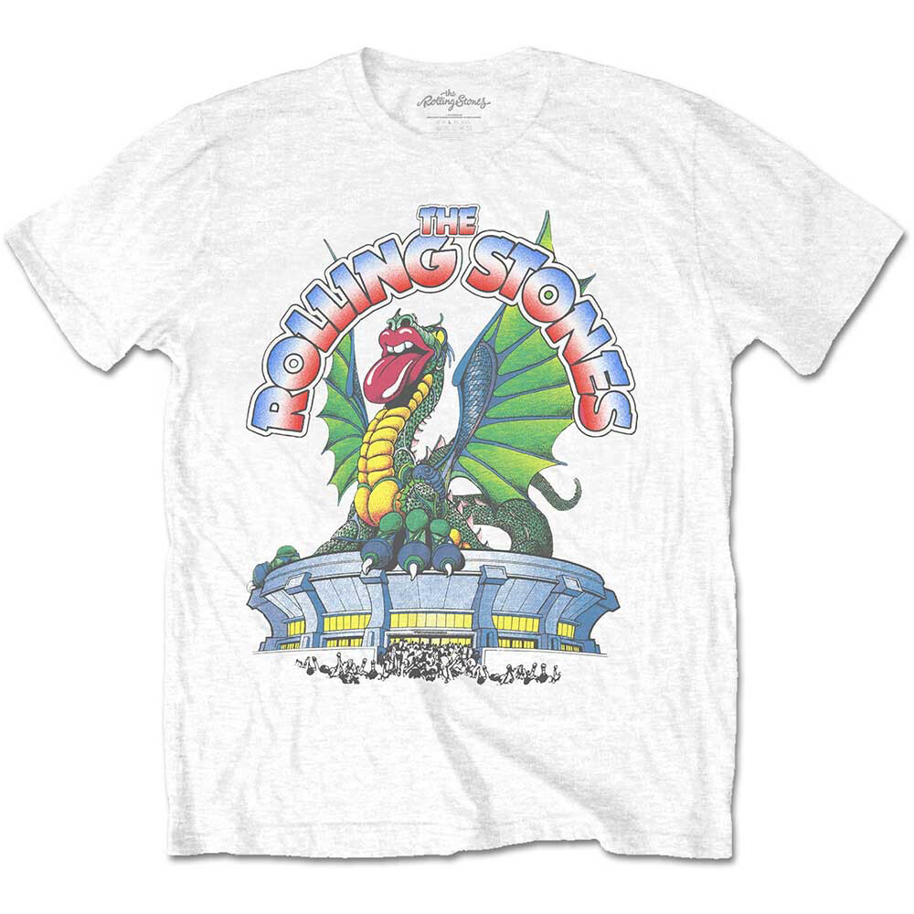The Rolling Stones – 81 Tour Dragon with Backprint – White t-shirt