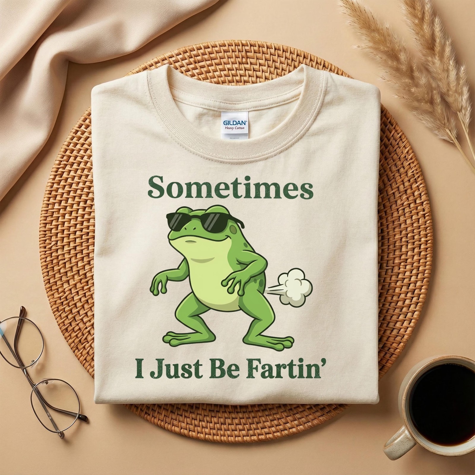 Sometimes I Just Be Fartin Frog Shirt, Funny Frog Farting T-shirt