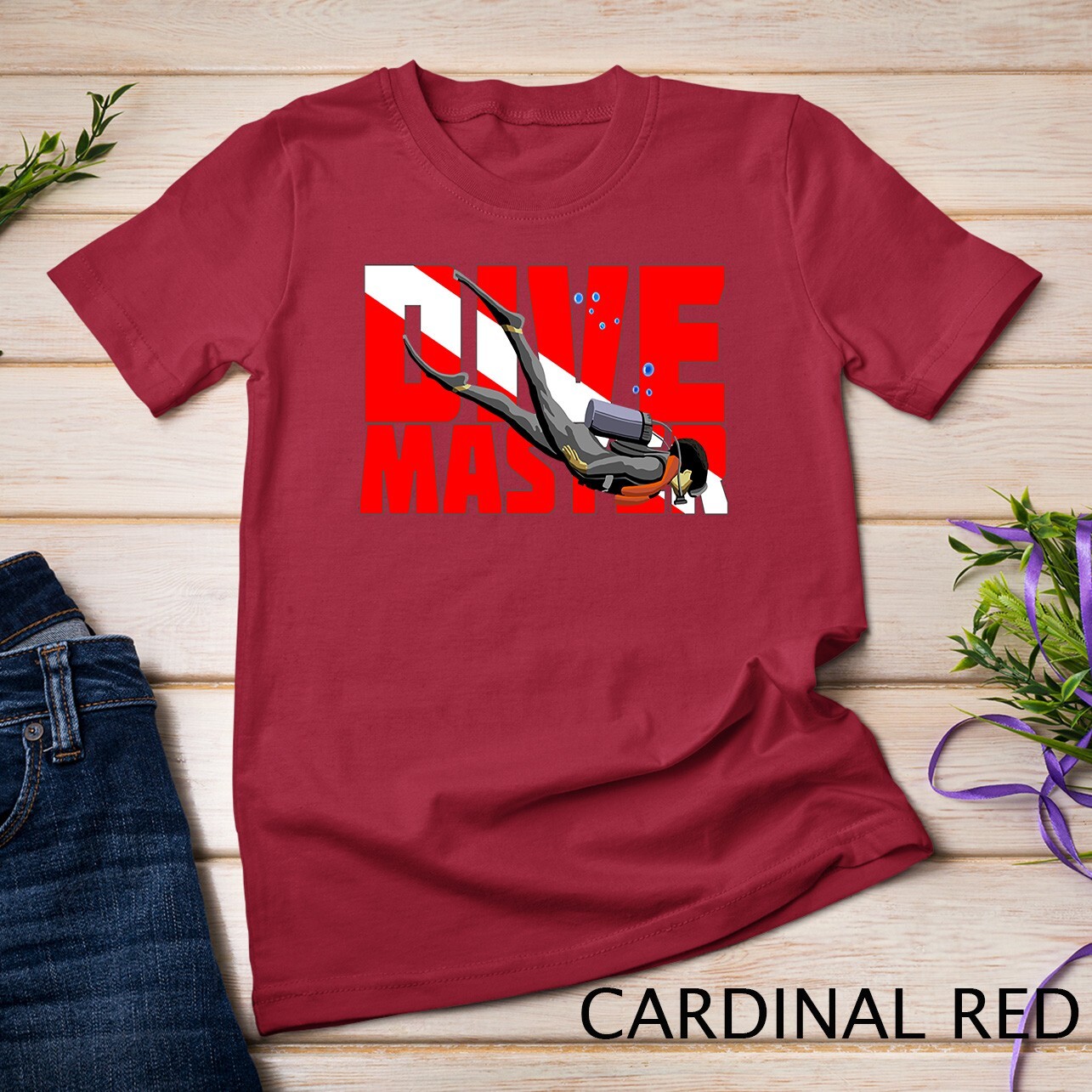 Dive Flag Dive Master Unisex T-shirt gallery