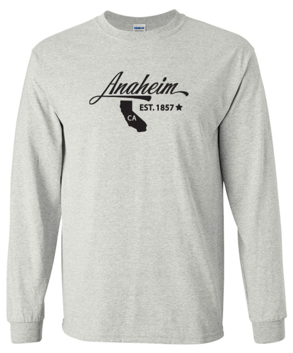 Anaheim California State T-Shirt Long Sleeve Graphic Tees Unisex Apparel Design gallery