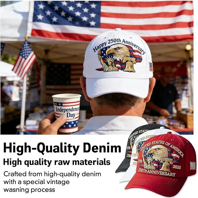 250th Anniversary USA Hat Adjustable United States 250th Anniversary Hat Ret... gallery