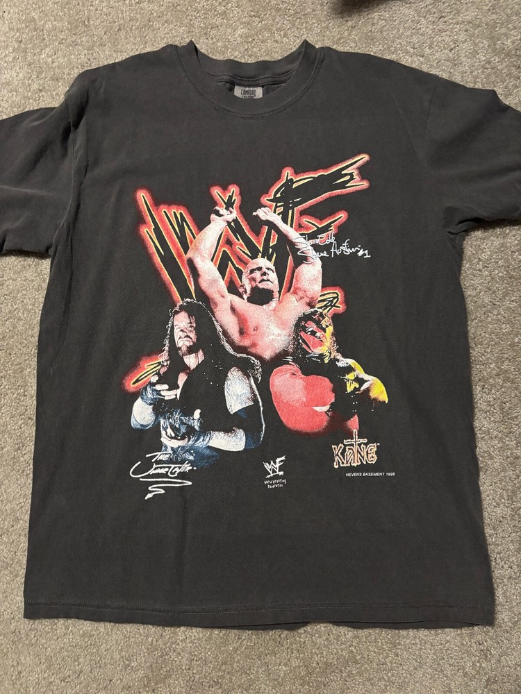 WWF Stone Cold Steve Austin The Undertaker Kane Modern Shirt Size Large WWE WCW