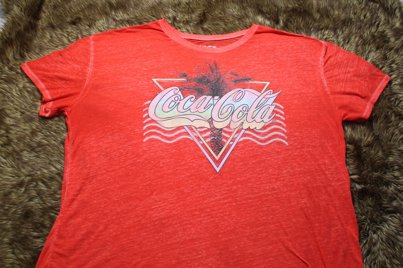 Vintage Coke Cola semi see through with a neon graphic Size 3XL 22 Men’s gallery