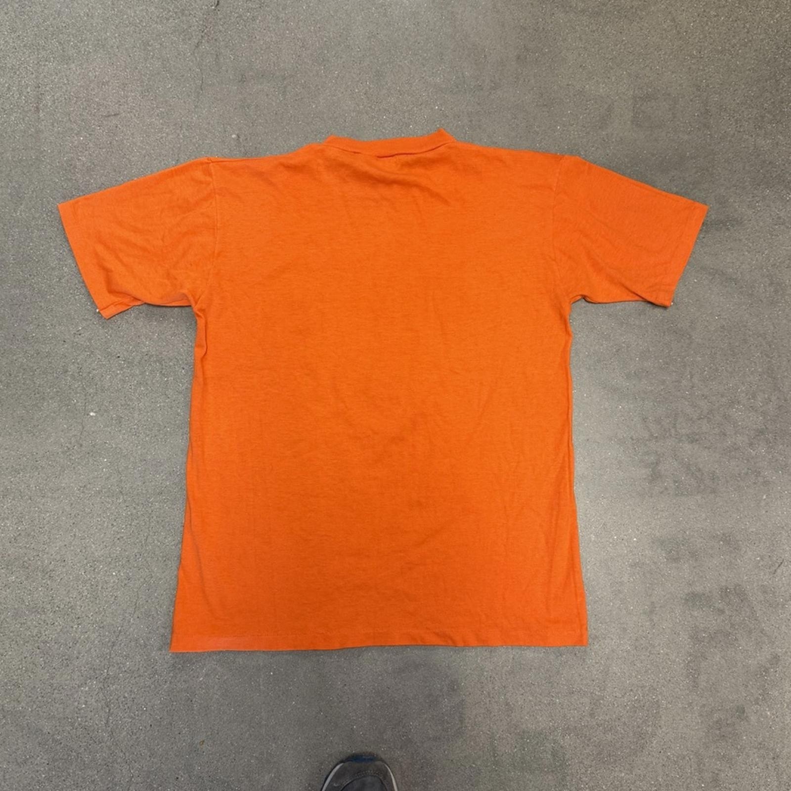 Vintage Denver Broncos Single Stitch Orange Logo T Shirt Mens L Made In USA gallery