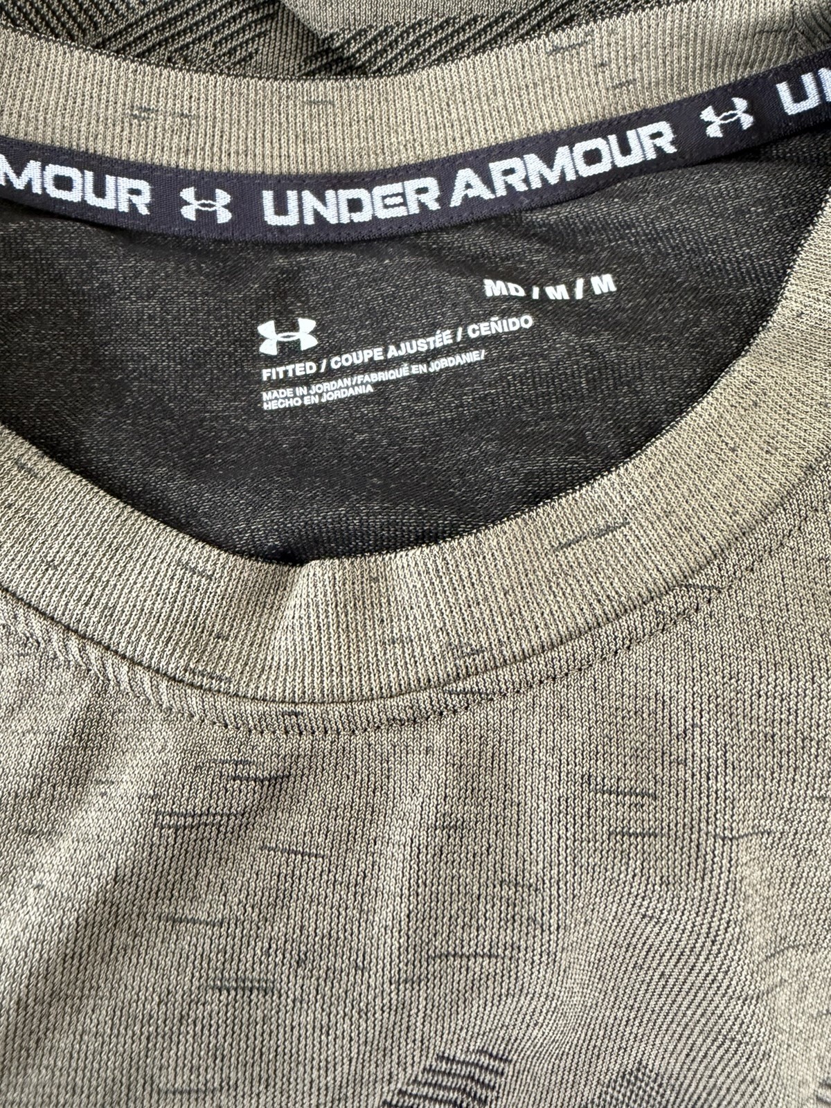 Under Armour Men's Green Camouflage Fitted Crew Neck Short Sleeve T-Shirt Size M gallery