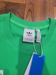 adidas Men’s Trefoil Essentials Tee Energy Green. Size XL