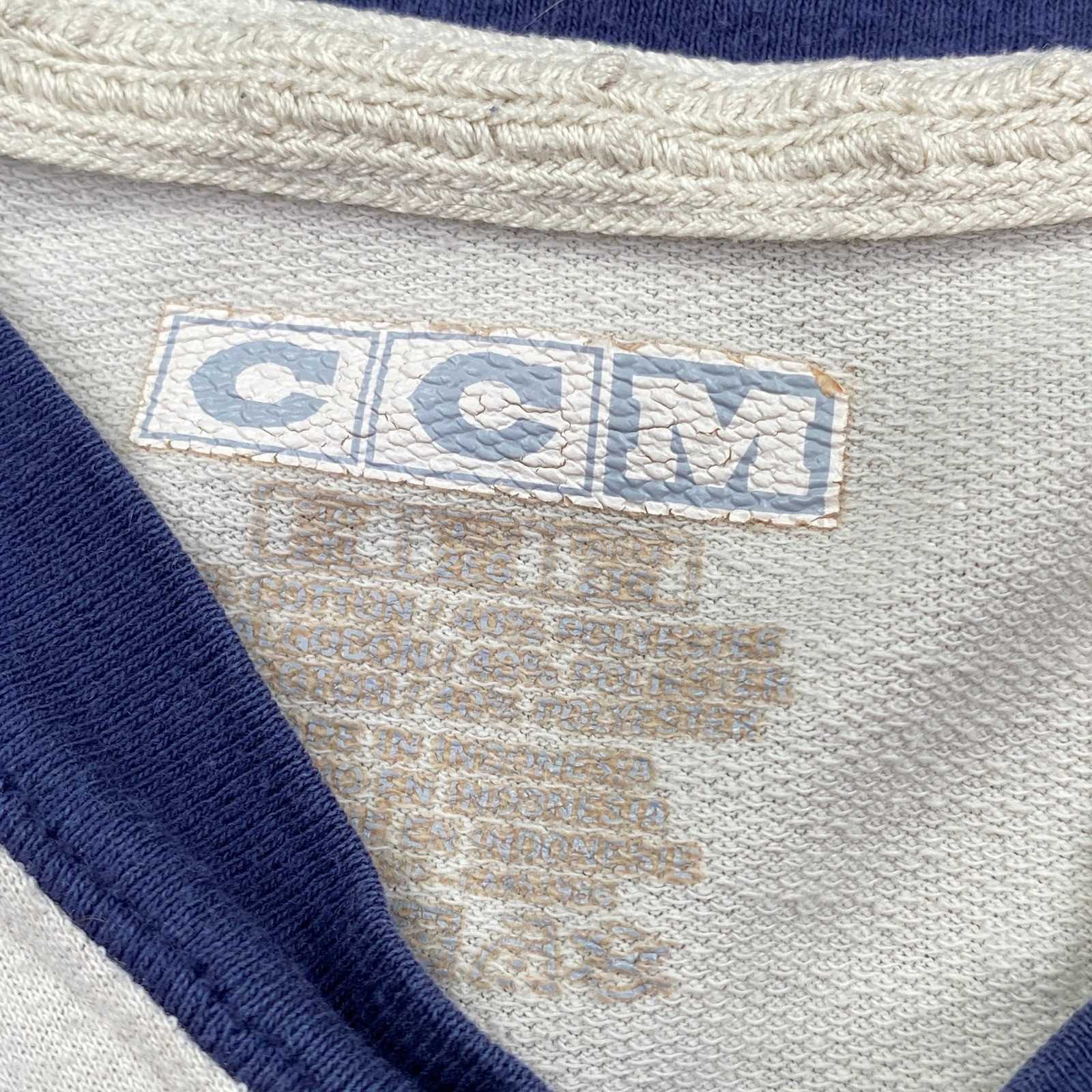 CCM Hockey Jersey Shirt Mens XL Navy Greenville Swamp Rabbit Striped gallery