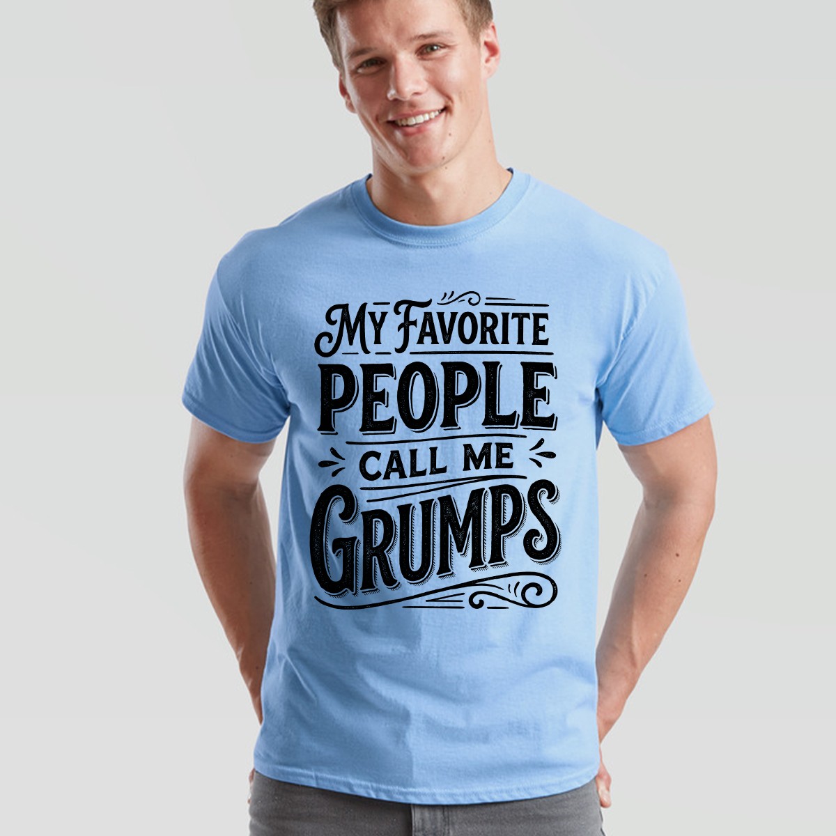 My Favorite People Call Me Grumps Family Shirt Mothers Day Mens Womens gallery