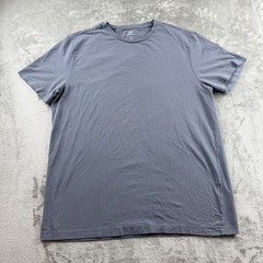 H&M Men’s Slim Fit Short Sleeve T-Shirt Gray Size Medium Cotton Blend Stretch