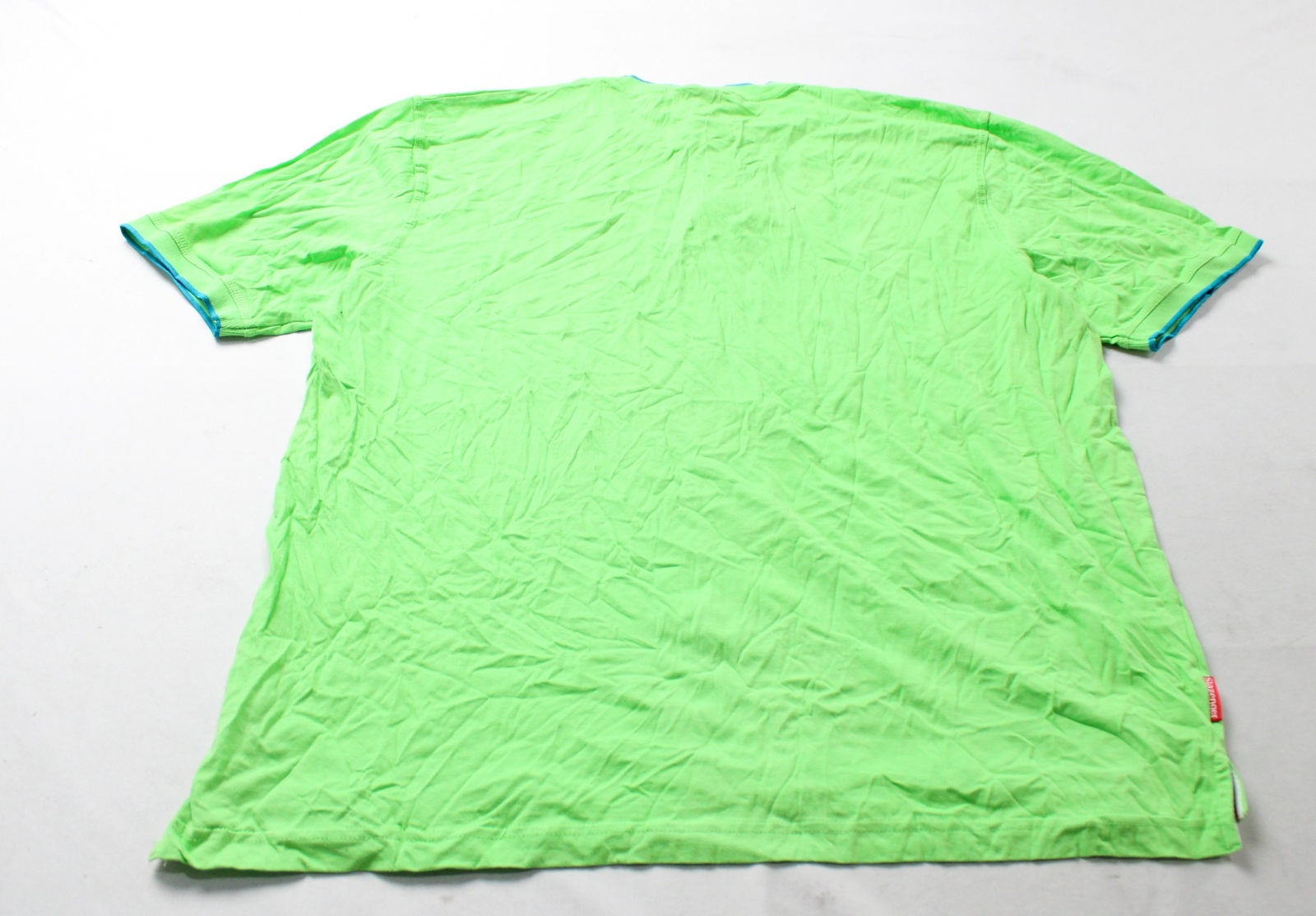 Slazenger Men's Short Sleeve Crew Neck Tipped T-Shirt CA4 Pale Green Size 2XL gallery