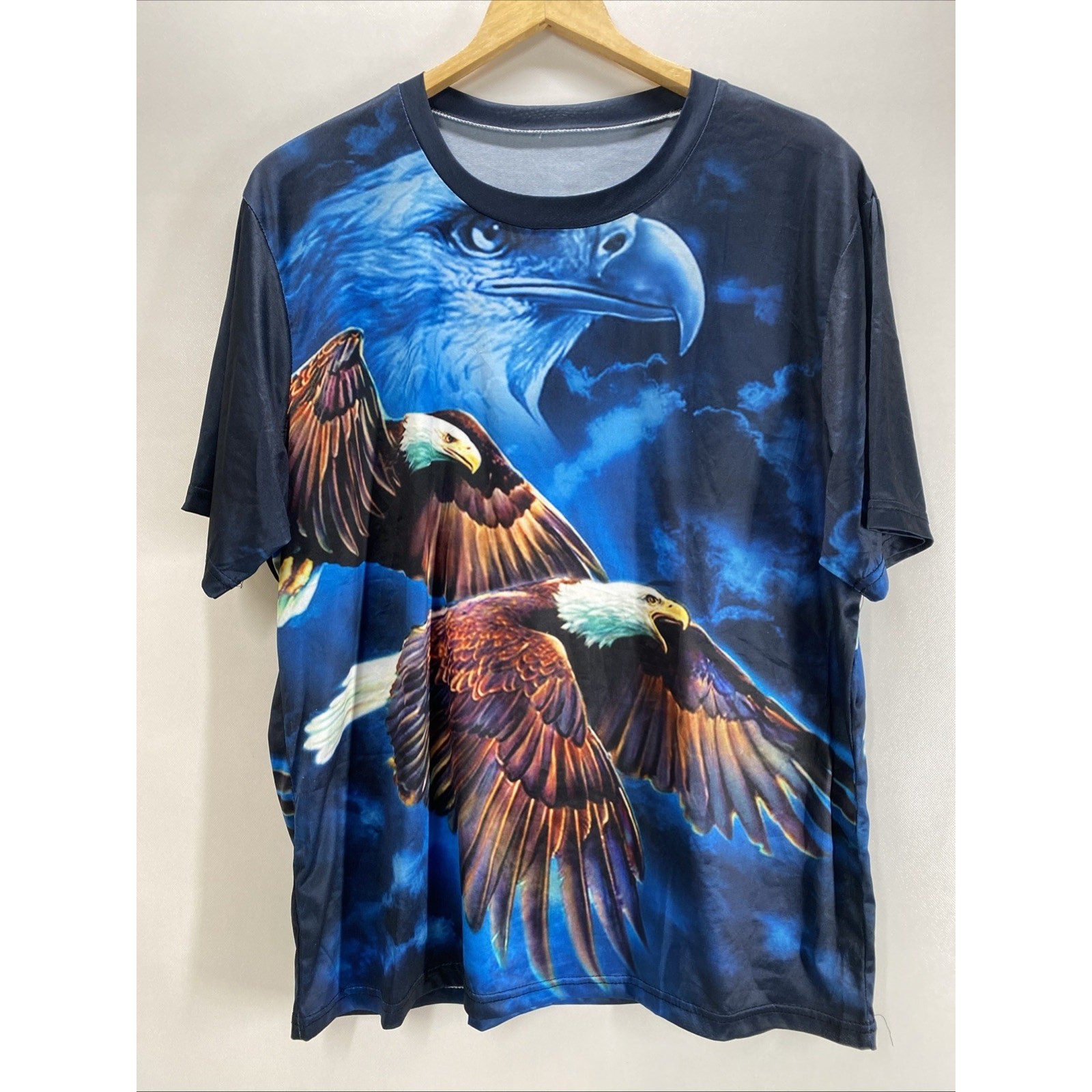Ultra Sheer Eagle Print T Shirt Men’s XL 46-48 Lightweight Graphic Tee gallery