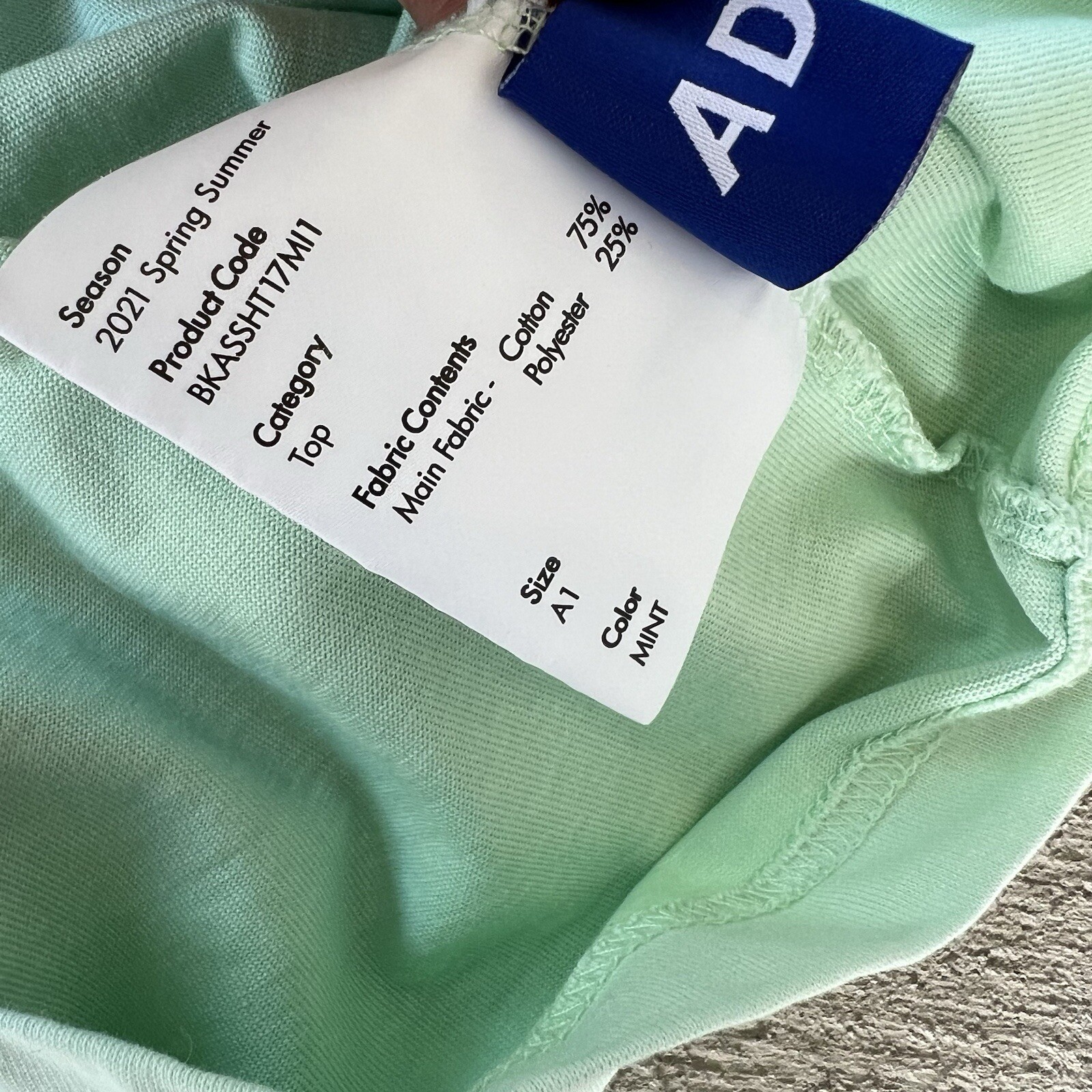 Ader Error AI Collection Graphic T Shirt Men’s Size Small Blue Korean Streetwear gallery